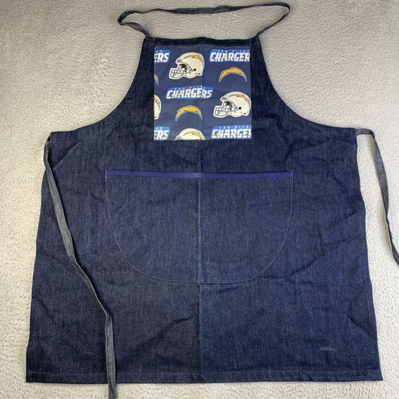 San Diego Chargers Tailgate Chef Apron Heavy Duty Denim Material - Picture 1 of 5
